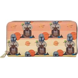 Loungefly Star Wars Mandalorian Bantha Ride Zip-Around Wallet orange