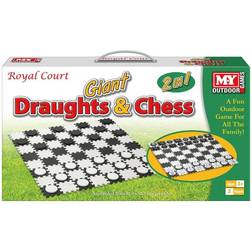 Reydon Giant Draughts & Chess 2-In-1 Game
