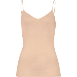 Hanro Cotton Seamless Spaghettitop - Beige/Nude