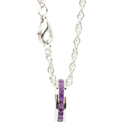 Traditions Jewelry Company February Birthstone Pendant Charm Necklace - Silver/Amethyst