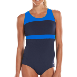 Dolfin Aquashape Colorblock One Piece Lap Swimsuit - Navy/Royal