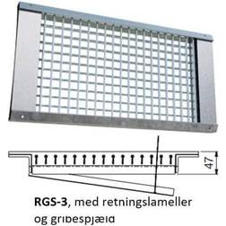 Lindab Rundrørsrist RGS-3 325X125MM