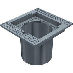 Duco 280 x 320 mm rendestenskarm, flydende, 4-flanget, SG SORT