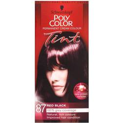 Schwarzkopf Poly Color Red Black 87 Permanent Hair Dye wilko