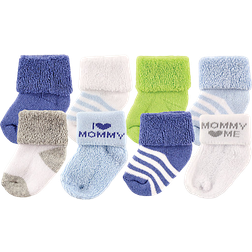 Luvable Friends Socks 8-pack - Blue/Mommy (10728016)