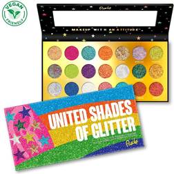 Rude Cosmetics United Shades Of Glitter 21 Pressed Glitter Palette