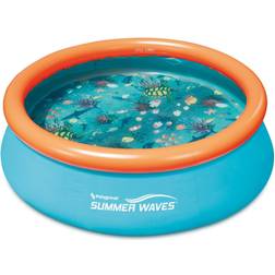 Summer Waves 8ft x 30in Kiddie Inflatable Above Ground Pool