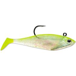 Storm WildEye Swim Shad 3' Shiner Chartreuse Silver Shiner Chartreuse Silver