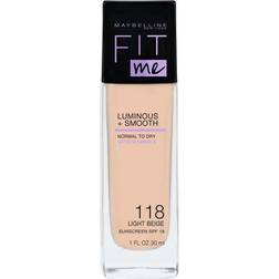 Maybelline Fit Me! Luminous & Smooth Foundation 118 Light Beige