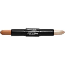 Bellapierre Contour and Highlight Duo Portable Contour and Highlight Stick for a Shimmering Sculpted Look Lightweight Non-Toxic and Paraben Free Formula 0.3 Oz (Fair/Medium)