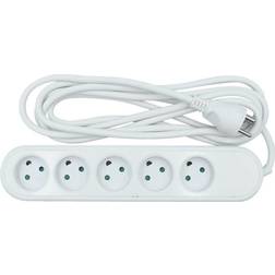 Nordic Quality Power 3-vej strømskine m/jord,3m