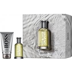 HUGO BOSS Bottled 1.6 oz EDT spray mens cologne 3.3 oz gel Gift Set NIB