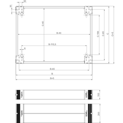 Schneider Electric Sokkelfront 100X1600