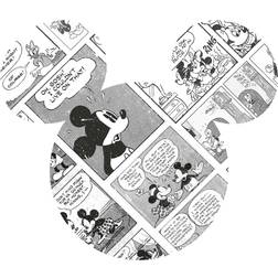 Komar Wallsticker, Mickey Head Comic Cartoon, Ø: 127 cm,Selvklæbende, 127 cm