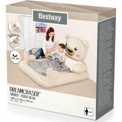 Bestway Matelas gonflable enfant Nounours Rose 188 x 109 x 89 cm Camping