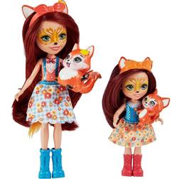 Mattel Enchantimals Felicity Fox and Feana Fox Modedocka