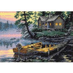 Dimensions 65091 lake -counted cross stitch