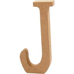 Creativ Company Bogstav højde 8 cm tykkelse 1,5 cm MDF J