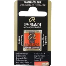 Rembrandt akvarelfarve half pan – Brilliant Orange 264