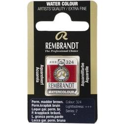 Rembrandt akvarelfarve half pan – Permanent Madder Brown 324