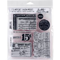 Tim Holtz Cling Stamps 7"X8.5"-Etcetera