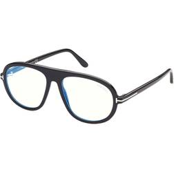 Tom Ford FT 5755-B 001, including lenses, AVIATOR Glasses, MALE