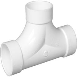 Charlotte Pipe 3 in. DWV PVC 2-Way Cleanout, White