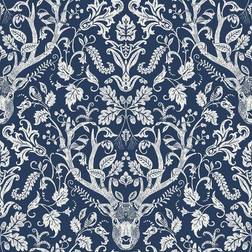 Nuwallpaper Escape to the Forest Peel & Stick Wallpaper Navy