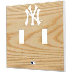 Strategic Printing New York Yankees Bat Design Double Toggle Light Switch Plate