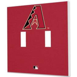 Strategic Printing Arizona Diamondbacks Solid Design Double Toggle Light Switch Plate