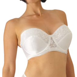 Carnival Full Coverage Lace Strapless Bra - White