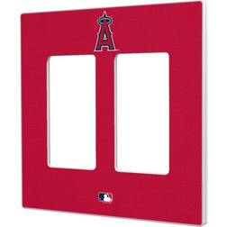 Strategic Printing Los Angeles Angels Solid Double Rocker Light Switch Plate