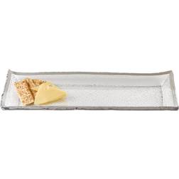 Badash Crystal Silver Edge Serving Platter & Tray