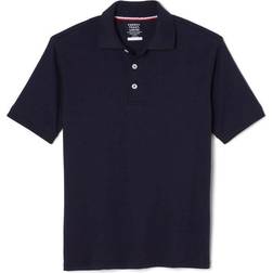 French Toast Boy's Short Sleeve Interlock Knit Polo - Navy