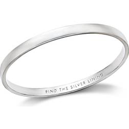 Kate Spade Find The Lining Idiom Bangle - Silver