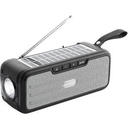 InnovaGoods Wireless Speaker with Solar Charging and LED Torch