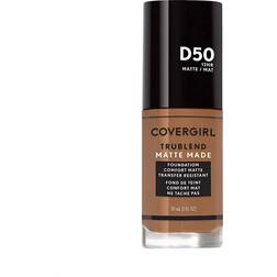 CoverGirl TruBlend Matte Made Liquid Foundation D50 Deep Golden