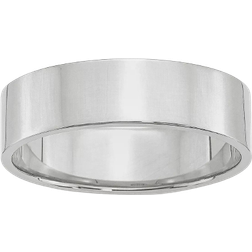 Bloomingdale's Fine Collection Men's 6mm Lightweight Flat Band in 14K White Gold Exclusive