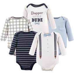 Little Treasure Long-Sleeve Bodysuits 5-pack - Dapper Dude (10171027)
