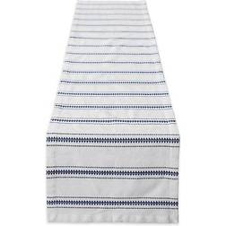 Design Imports Zig Dobby Tablecloth Blue (182.88x35.56cm)