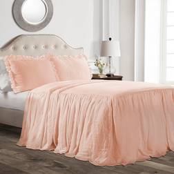 Lush Decor Ruffle Bedspread Pink (203.2x193.04cm)