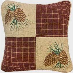 Donna Sharp Pine Lodge Complete Decoration Pillows Beige, Red (38.1x38.1cm)