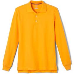 French Toast Toddler Boy's Long Sleeve Pique Polo - Gold