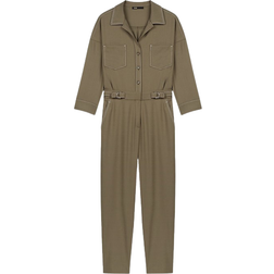 Maje Popie Jumpsuit - Khaki