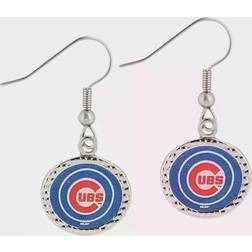 WinCraft Chicago Cubs Team Round Dangle Earrings