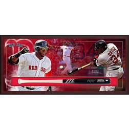 Fanatics Boston Red Sox David Ortiz Autographed Marucci Game Bat Collage Shadowbox Photo Frame