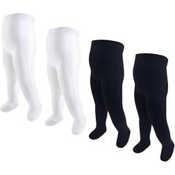 Hudson Baby Cable Knit Tights 4-pack -Black &White (10754099)