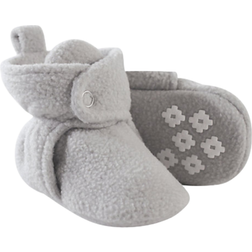 Little Treasure Fleece Booties - Light Grey