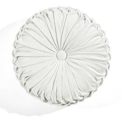 Lush Decor Round Pleated Complete Decoration Pillows White