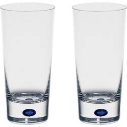 Orrefors Blue Set of 2 Highball Glasses Bicchiere 32.531cl 2pcs